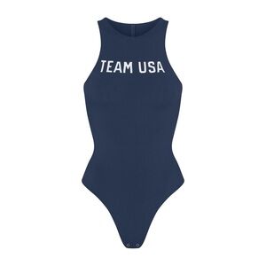 Skims  x Team USA Olympics Navy Bodysuit Size S NWT